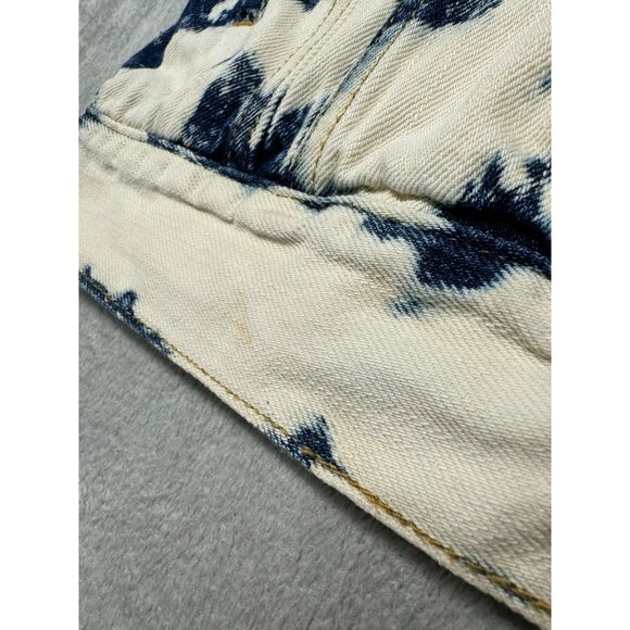 BDG UNISEX BLEACHED CUT-OFF SMALL RETRO ROCKER EDGY DENIM JACKET - Picture 3 of 5